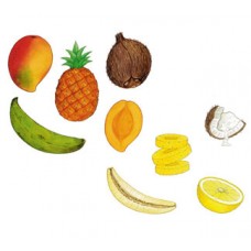 Ξύλινα Ενσφηνώματα 2 Επιπέδων Φρούτα Β